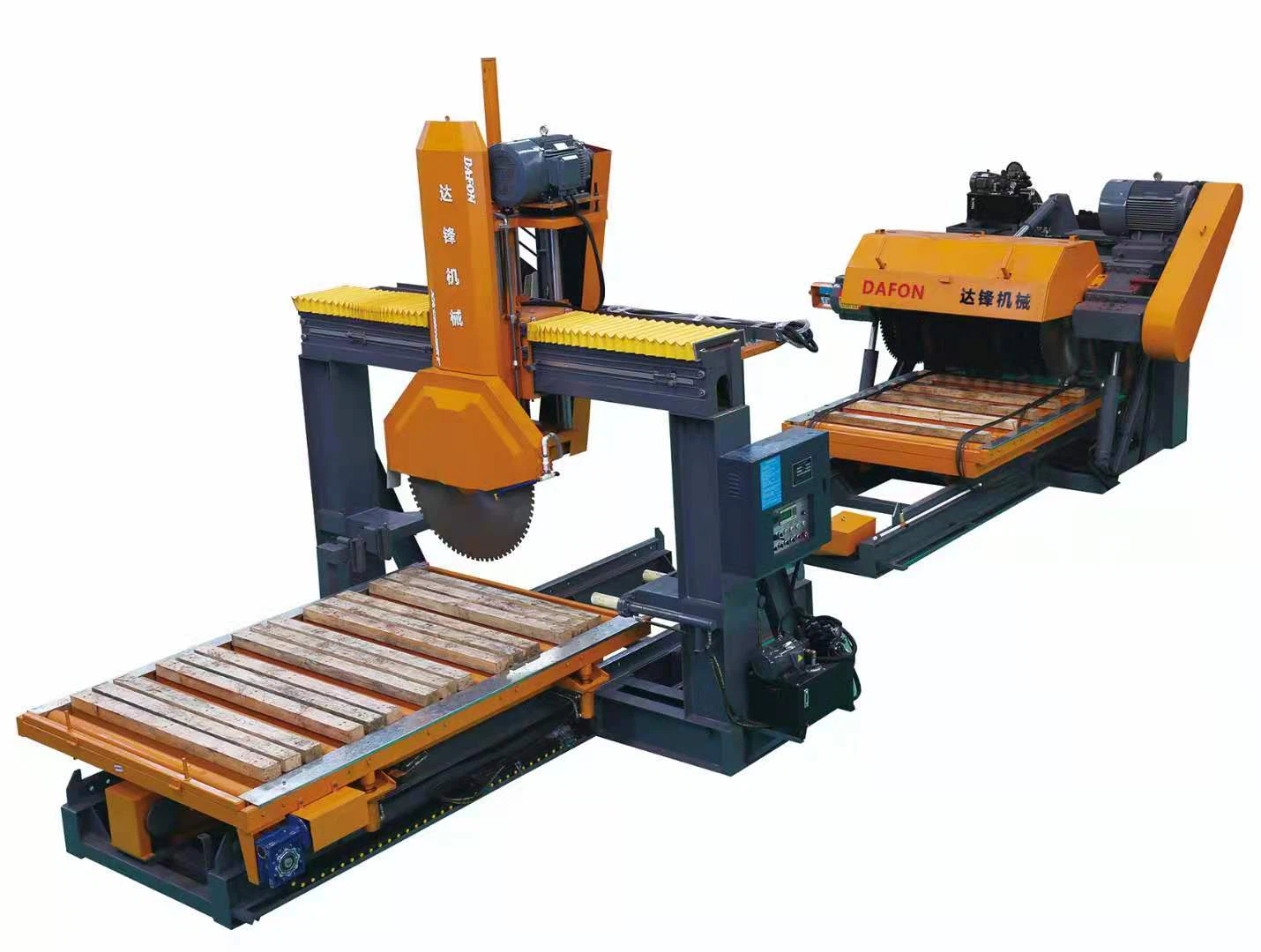 curbstone cutting machine line